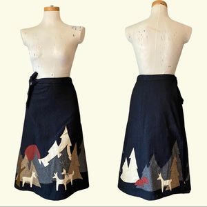 Vintage Pretty Penny Applique Skirt